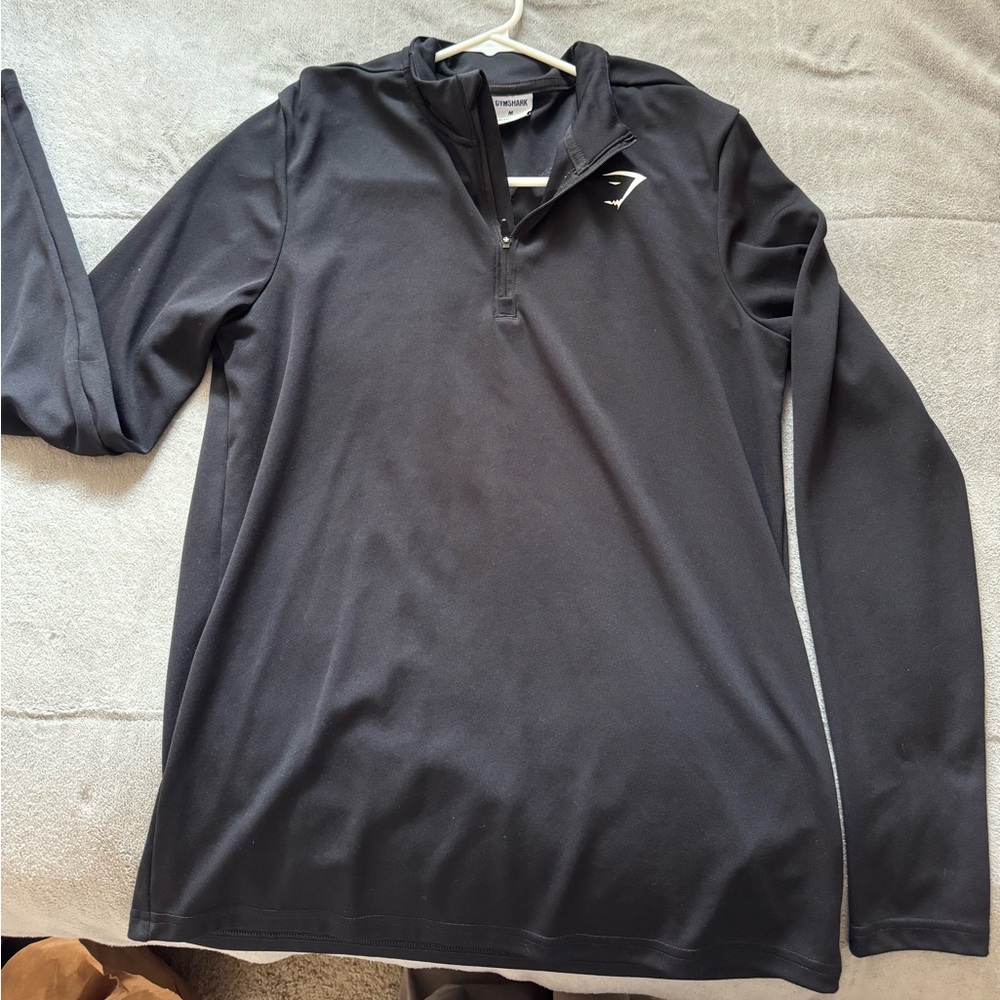 Gymshark Black Quarter-Zip Pullover